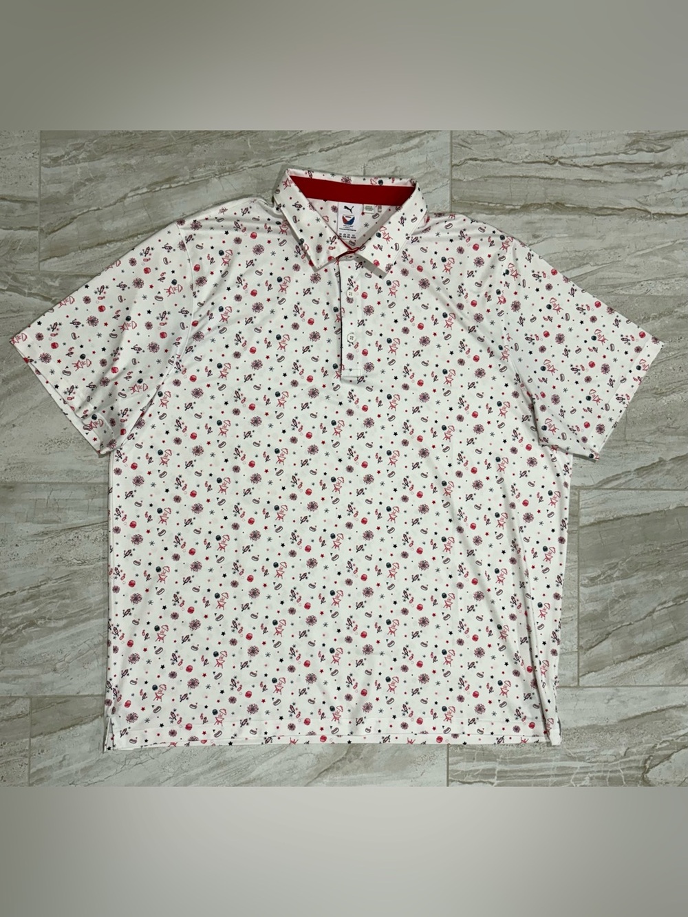 Puma X Volition Celebration Shirt Polo Short Sleeve Golf Apparel - Picture 5 of 16